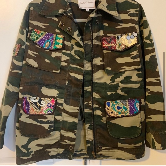 Embroidered Camo Jacket - Picture 2 of 4